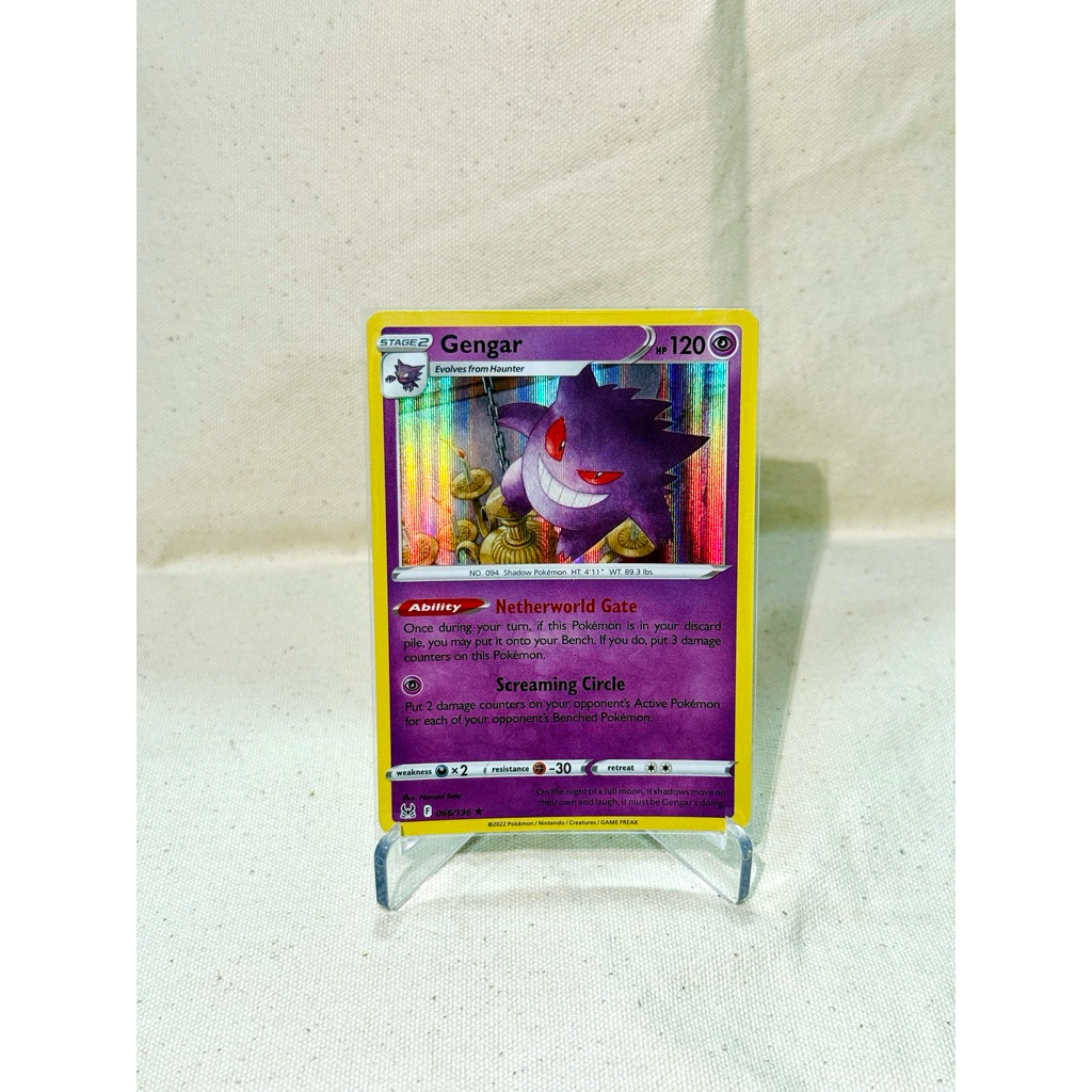 Thẻ Pokemon tcg Gengar Holo 066/196 chính hãng