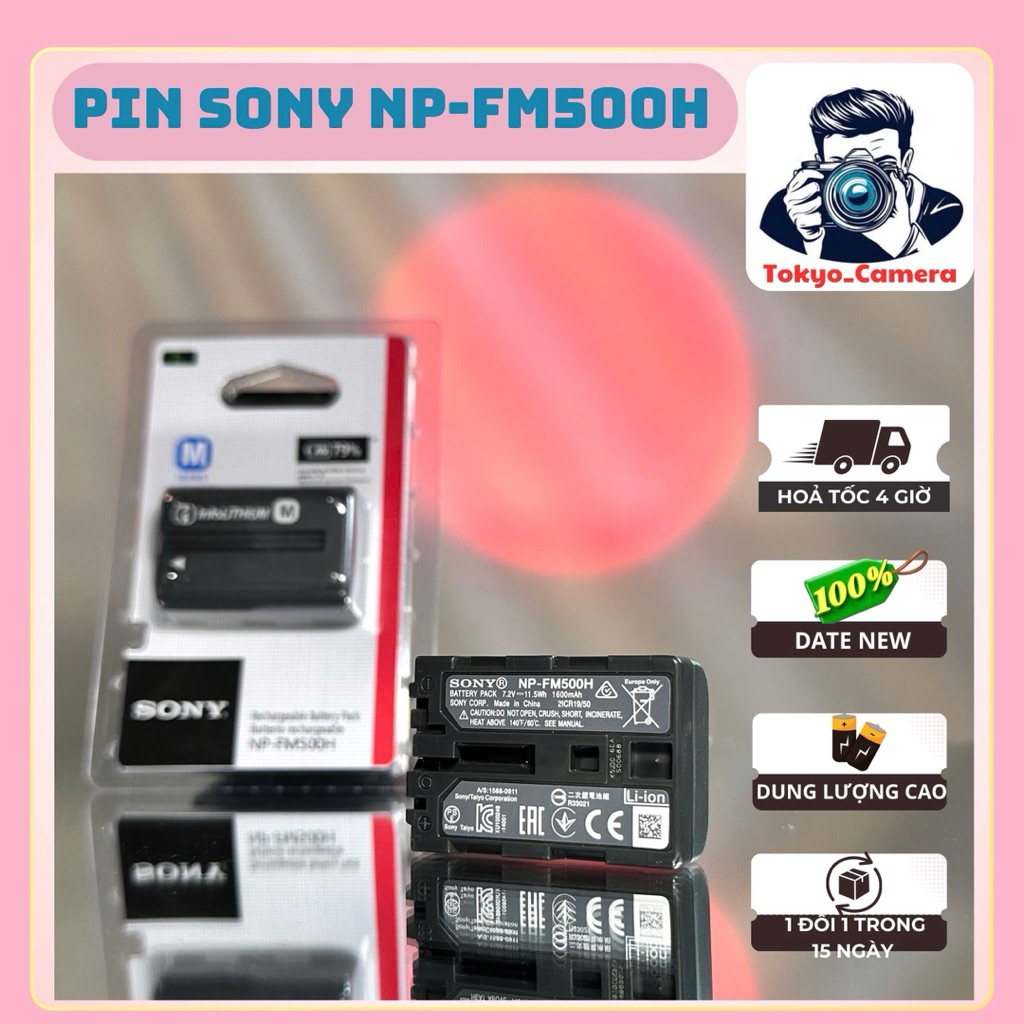 Pin Sony NP-FM500H dùng cho A99, A99 II, A900, A850, A700, A100, A200, A300, A350, A380, A450, A500,