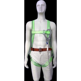 Dây an toàn lao động, dây đai toàn thân 1 móc sắt lớn sợi polyester chất lượng cao có phản quang