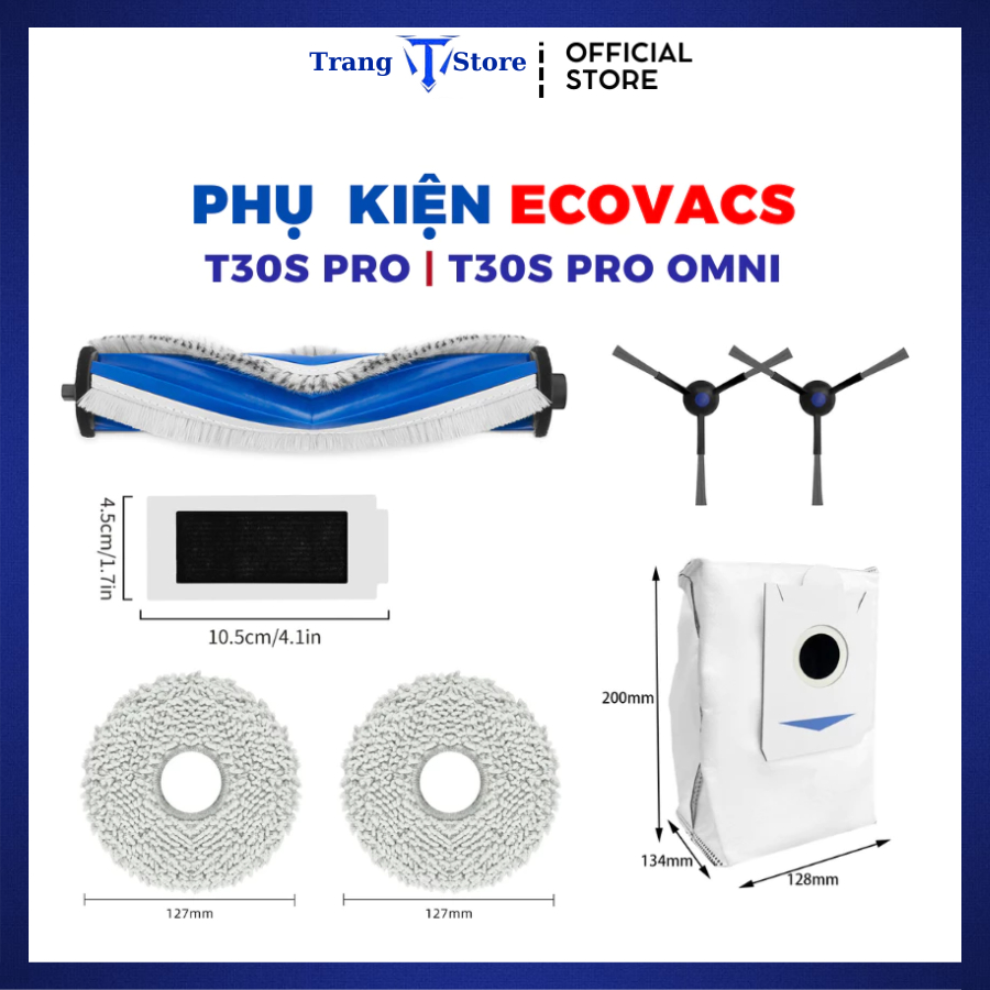 Phụ kiện Robot hút bụi Ecovacs T30s T30s Combo T30s Pro 2025 _ Phụ kiện thay thế