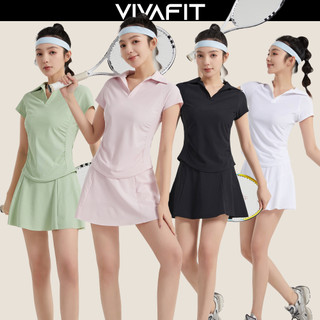 Bộ đồ thể thao nữ, set thể thao nữ VIVAFIT CONSOLIDATE chất thun co giãn, chơi cầu lông, chạy bộ..