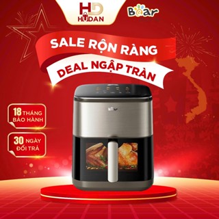 Nồi Chiên Không Dầu Bear AF-5H20J75 6L Nồi Chiên Hơi Nước Giảm Dầu Mỡ - Đa Năng Thức Ăn Healthy