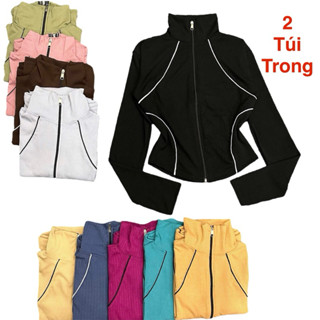 Áo khoác Ủ KEM MAY VIỀN CỔ LỌ, Tay Xỏ Ngón, dáng ôm, Trending Xu Hướng áo khoác ủ kem thun gân mát (VT4)