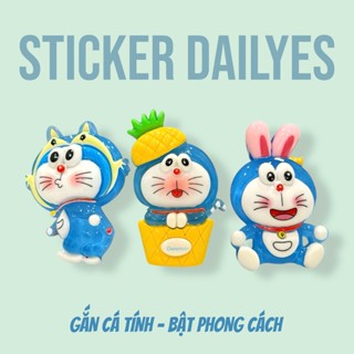   Charm To  Charm Gắn Dép Doraemon Lớn Cute Trong Sticker Dép Jibbitz In 3D Siêu Xinh - Sticker Dailyes 