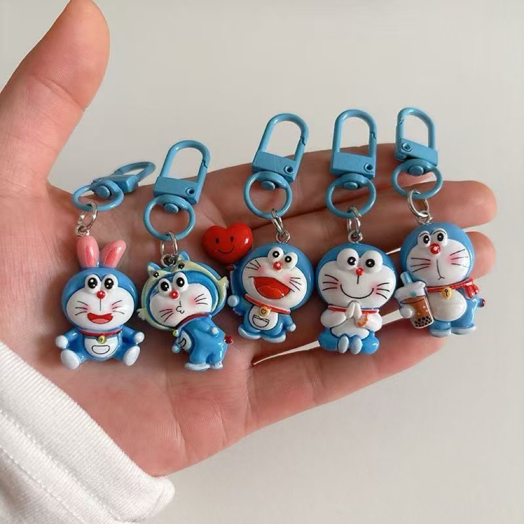 Combo 5 móc khoá Doraemon siêu đáng yêu, móc khoá doraemon