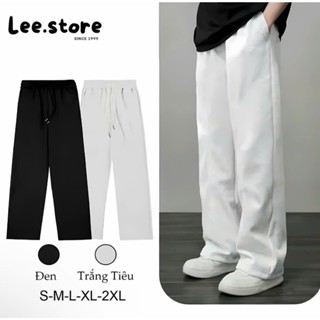  Quần Nỉ Dài Ống Suông 2 Da Nam Nữ Form Rộng Mặc Đông Local Brand Đứng Form Co Giãn Tốt Lee.store 