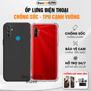  Ốp lưng Realme C3 C3i dẻo trong chống sốc 4 cạnh bảo vệ camera chất liệu silicon 