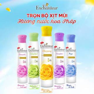 [PHIÊN BẢN MỚI] Xịt khử mùi Enchanteur khô thoáng 72 giờ, cảm giác tươi mát sảng khoái lâu dài 150ml