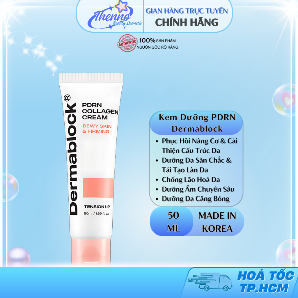 Kem Dưỡng Căng Bóng & Trẻ Hoá Da Chuyên Sâu Dermablock PDRN Collagen Cream 50ml