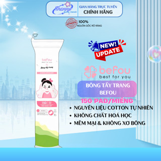  Bông Tẩy Trang Cotton Tròn Befou 150 Miếng 