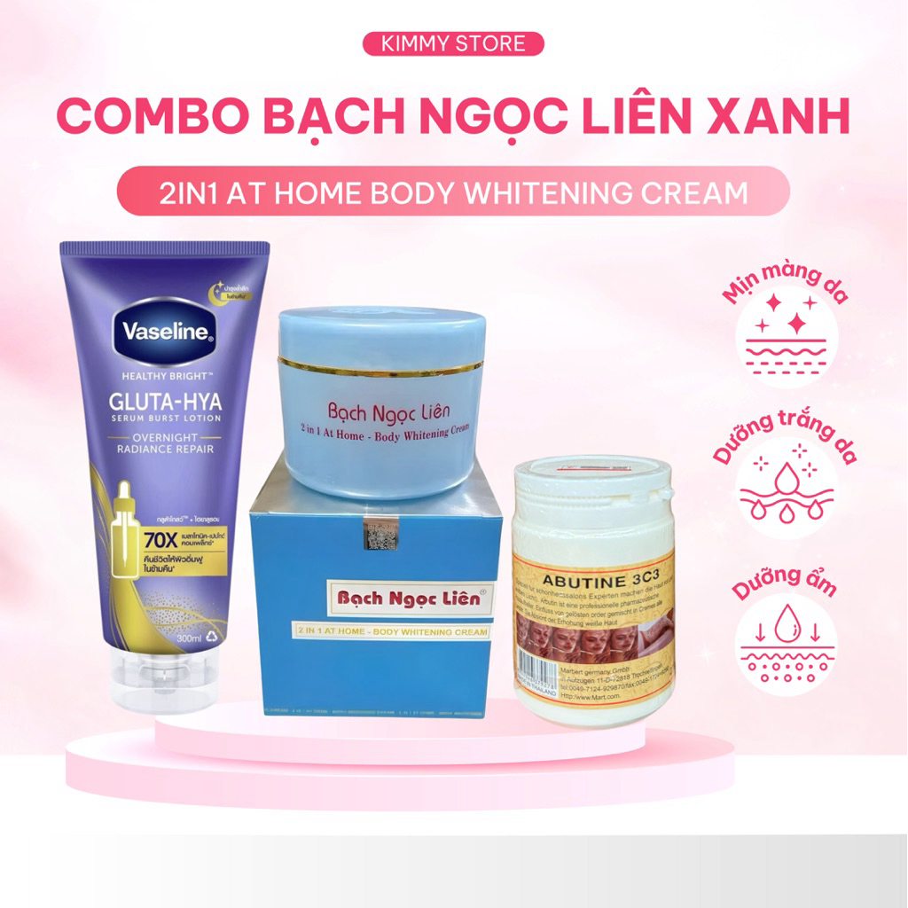 combo kem bạch ngọc liên tẩy mạnh