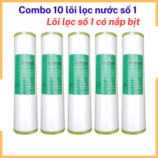 Combo 10 lõi lọc nước số 1 có nắp bịt , lõi lọc nước số 1 sử dụng cho tất cả các máy lọc nước ro