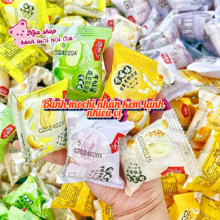 (35-36 bánh)10-12 Vị 1KG Bánh mochi mix chanh không dây ,đào sầu riêng , khoai môn , đâu nành, sữa đậu chuối,sô-cô-la