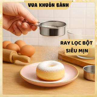  Rây bột inox mắt lưới siêu mịn lọc bột nhanh bền đẹp chống gỉ dễ vệ sinh – trợ thủ đắc lực khi làm bánh. 