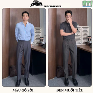 Quần âu nam Cao Cấp chất vải chéo 81 mềm mịn thoáng khí co giãn tốt, Chống nhăn, From ống đứng trẻ trung, thanh HELLOYOU