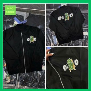  Áo Khoác Bomber Đi Ôn Thêu Khủng Long Mini Cổ Bo Gân Gío Hai Lớp Siêu Nét Dành Cho Anh Em Boy Phố Đi Học Đi Chơi 2026 