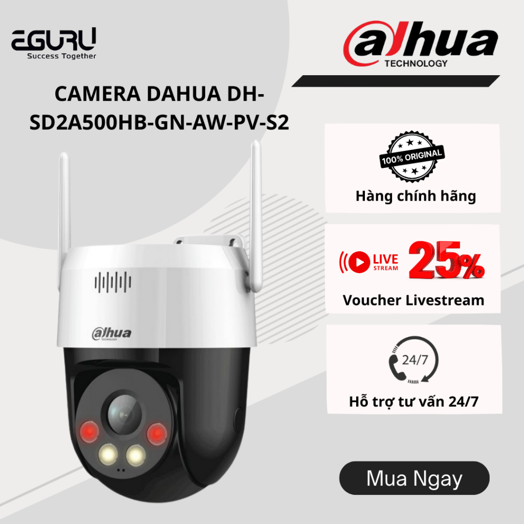 Camera IP PTZ Wifi 5MP DAHUA DH-SD2A500HB-GN-AW-PV-S2