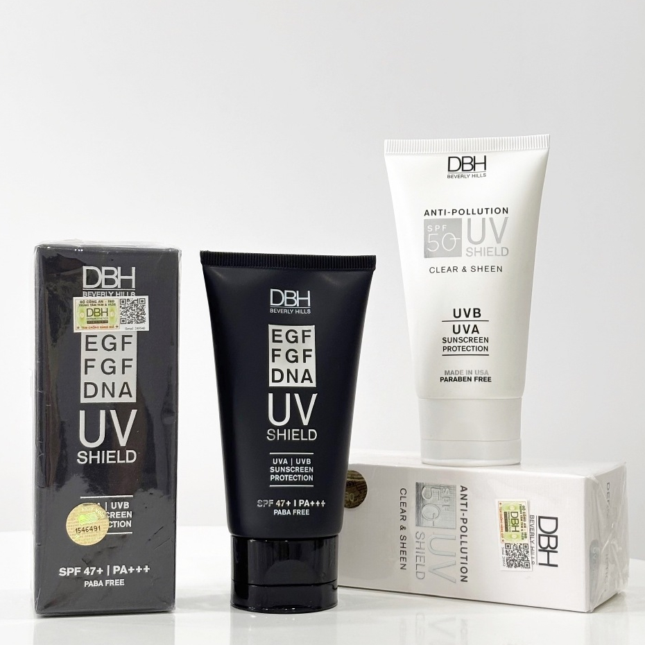 [HÀNG CÔNG TY CHÍNH HÃNG] Kem Chống Nắng DBH EGF/FGF/DNA UV SHIELD SPF47 PA+++ 60ml