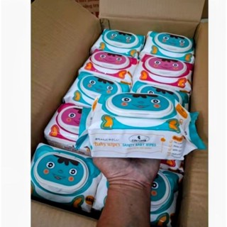  10 bịch khăn ướt Baby mini không mùi không parapen an toàn cho mẹ và bé 