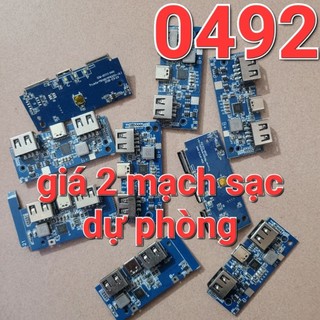 giá 2 mạch sạc nhanh 18w 2 cổng usb + 1 type-c
