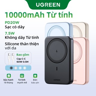 【Tặng Cáp Miễn Phí Sạc dự phòng không dây Ugreen 10000mAh | Sạc đồng thơi 2 thiết bị | Pin Li-on | Bảo hành 18 tháng