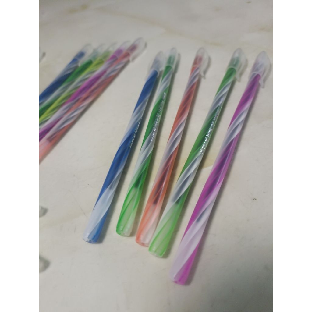 Bút nến mực xanh combo 5 cây bút bi xanh