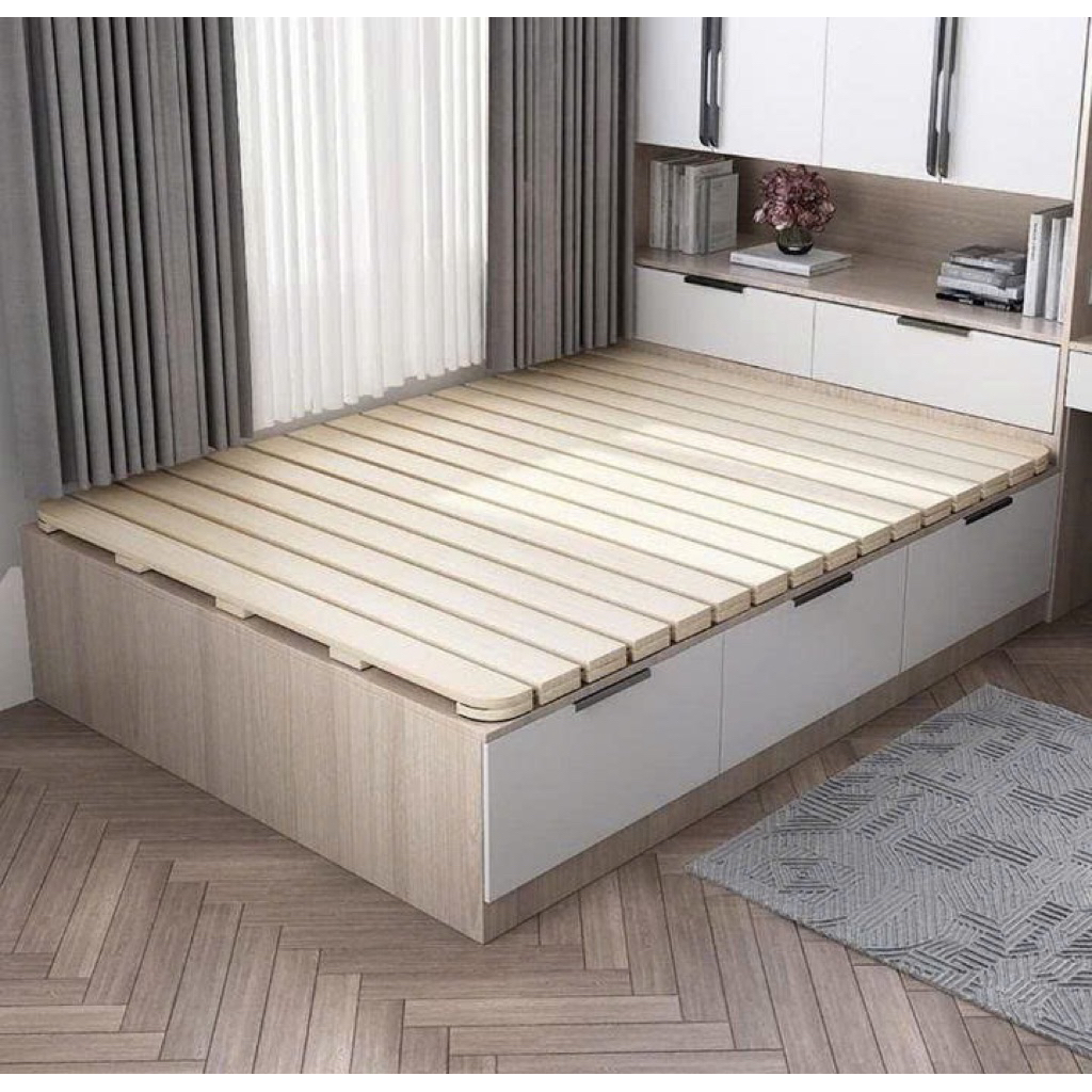 dụ: Giường Palet Gỗ Cuốn – Thiết Kế Gấp Gọn, Tiện Lợi Cho Mọi Không Gian