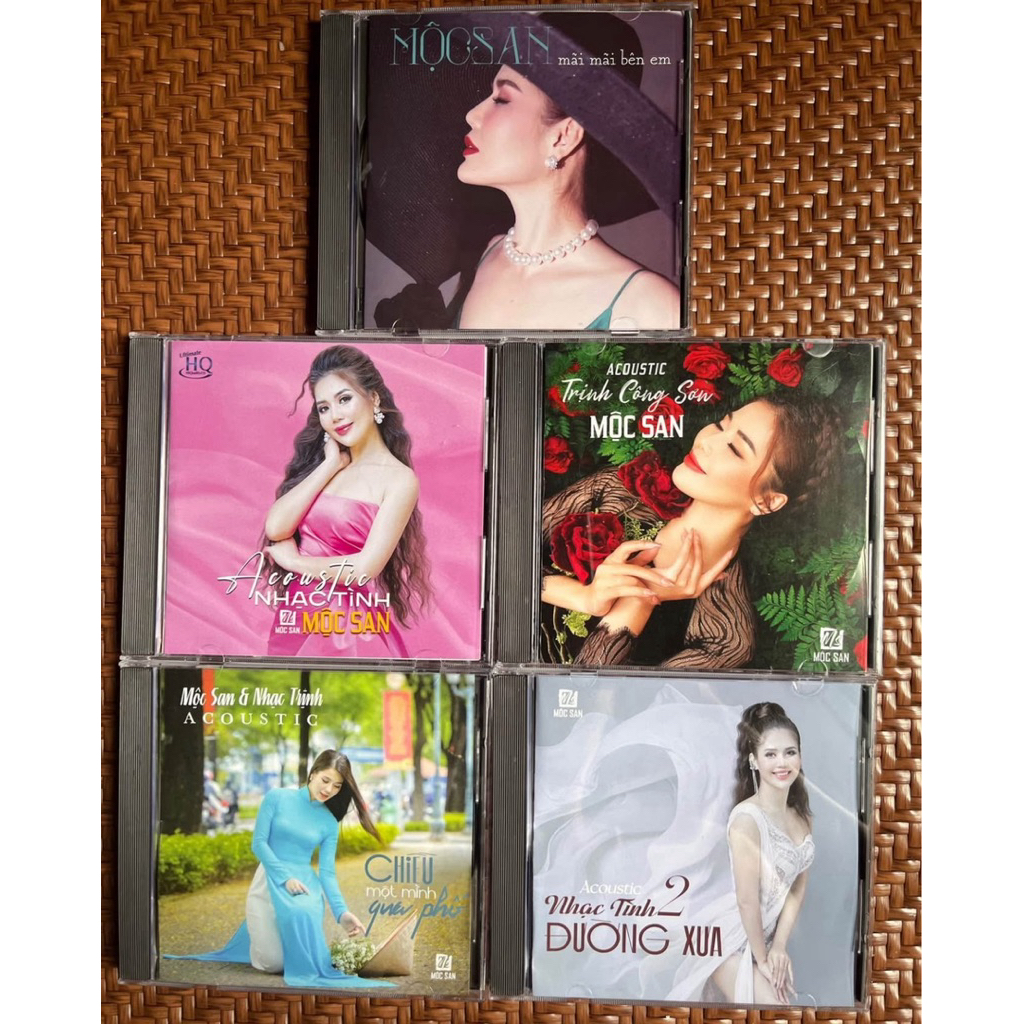 combo 5 đĩa cd ca sĩ mộc san