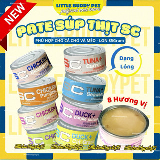   Combo 10 lon  Pate SC cho mèo 14 vị Tropical & Mousse | Hỗ trợ tiêu hóa da lông tiết niệu 