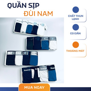 Quần Sịp Đùi Nam. Combo quần lót nam BOXER không bai không xù chât thun lanh co dãn .
