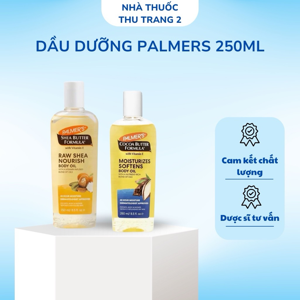 BILL HÃNG - DẦU DƯỠNG GIÚP DA CĂNG BÓNG PALMERS ÚC DUNG TÍCH 250ml