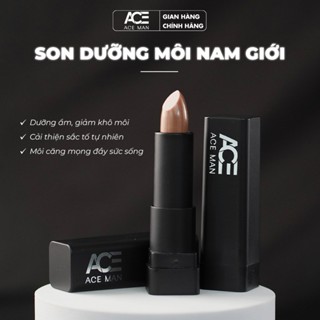 Son dưỡng môi nam ACEMAN 4 Gram dưỡng ẩm môi, mờ thâm giúp môi tươi tắn hồng hào hương Chocolate