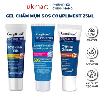Gel bôi mụn cấp tốc Compliment No Problem 25ml SOS, AHA-BHA-PHA Tea Tree