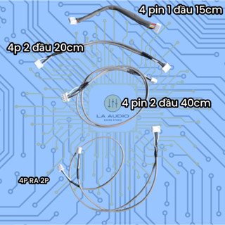 Dây tín hiệu chống nhiễu 4 pin 2.54 CN4P  đã kèm đế gắn lên mạch  