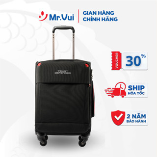 Vali vải Mr Vui VLM 204 - 19inch xách tay đơn giản và thanh lịch (55 x 26 x 36 cm), Bảo Hành 2 Năm