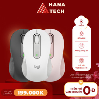 Chuột Không Dây Logitech M650/M650L Bluetooth,USB - Click Siêu Êm Không Ồn Dùng Cho Văn Phòng