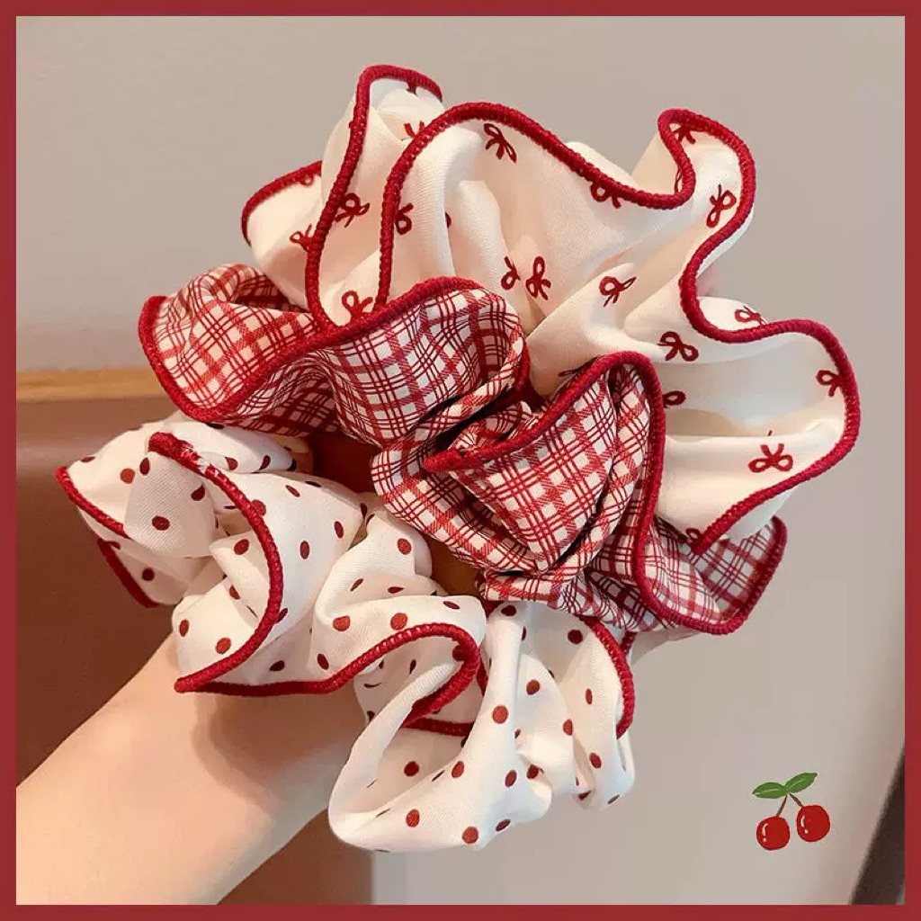 Buộc tóc Scrunchies bồng bềnh nàng thơ, dây buộc tóc Scrunchies, phụ kiện buộc tóc chun buộc tóc cut
