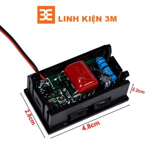 Vôn kế xoay chiều 220V Sáng Đỏ
