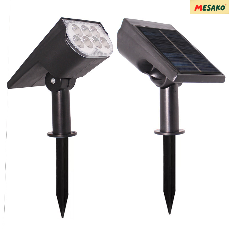 ​​Đèn Chiếu Cây Năng Lượng Mặt Trời MESAKO - Đèn Trang Trí Sân Vườn - Đèn Cắm Cỏ Ngoại Cảnh - 3 Màu Ánh Sáng Tùy Chọn​