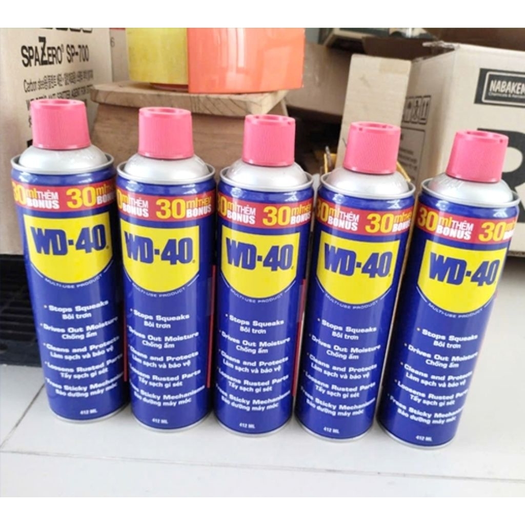 DẦU CHỐNG RỈ ĐA NĂNG WD-40 CHAI 412ML