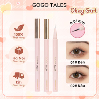  GOGO TALES Bút kẻ mắt siêu mảnh chống thấm nước bút vẽ mắt lâu trôi 