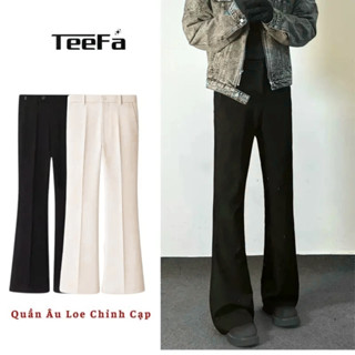  Quần Tây Ống Loe Sidetab - Điều Chỉnh Thông Minh Vải Tuyết Hàn Cao Cấp Co Giãn Trẻ Trung 