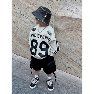  Áo nỉ cổ tròn tay viền cho bé trai số 89 áo nỉ sweater thu đông trẻ em,TPKIDS M944  