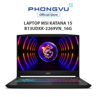 Laptop Msi Katana 15 B13UDXK-2269VN_16G (i7-13620H/ GeForce RTX 3050/ 16GB/ 1TB/ Windows 11) - Bảo hành 24 tháng