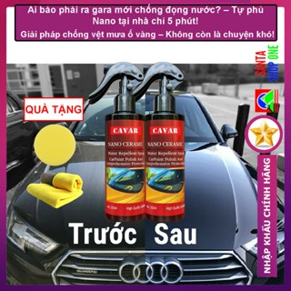 [CÓ QUÀ]Chai xịt phủ nano chống nước kính, phủ bóng sơn xe ô tô - Chống nước bề mặt kính cận, kính mũ - Cavar Nano
