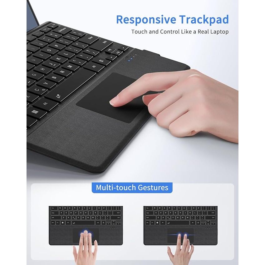 Bàn phím Surface kết nối Bluetooth Có đèn nền cho Surface Pro 3/4/5/6/7, Pro8/9/ X/ 10/11 GO/GO2/GO3