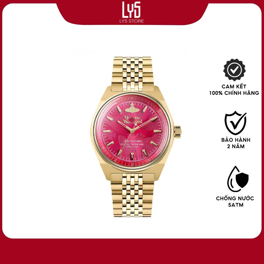 Đồng hồ Unisex VivienneWestwood Lady Sydenham Watch VV251RRGD size 39mm