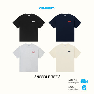  Áo Thun Boxy CEMMERY Local Brand Chính Hãng Needle Tee Unisex Vải Cotton 2 Chiều 4 Màu 