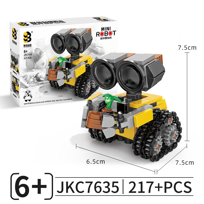 217 Mảnh - Đồ Chơi Lắp Ráp Robot/ Đồ Chơi Lắp Ghép Mô Hình Robot WallE, Robot Wall-E, Robot Wall E