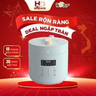 Nồi áp suất Bear SB-AS25L - Dung tích 2.5L, Đa Năng Nhiều chế độ, Hẹn giờ - Bản Tiếng Việt